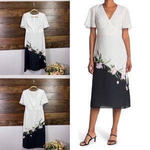 Ted Baker London Danee Elderflower Midi Dress New